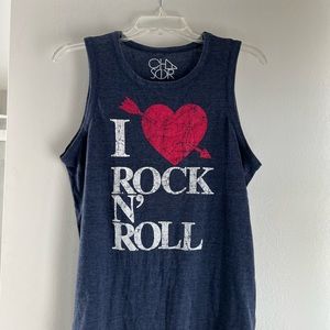 Size Large I LOVE ROCK And ROLL
